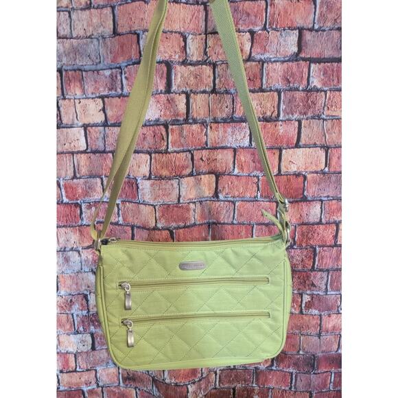 Baggallini Quilted Crossbody Lime Green - Picture 3 of 6
